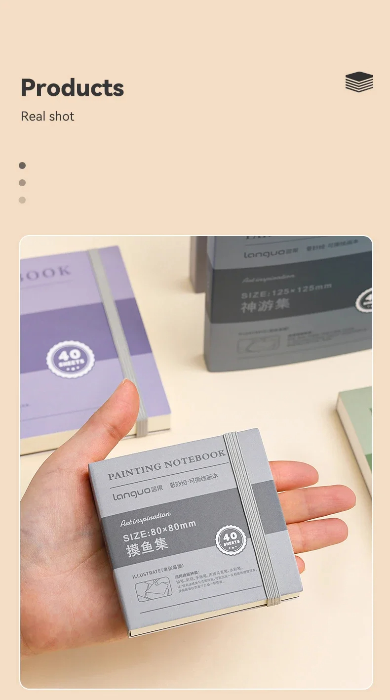 Tearable Drawing Notebook Sketchbook Handbook 250gsm Paper 40sheet Mini ...