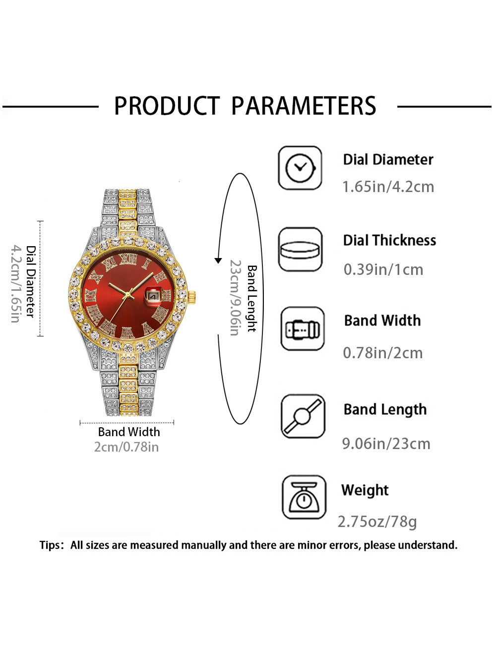 Quartz Watch Steel Band Calendar Fashion