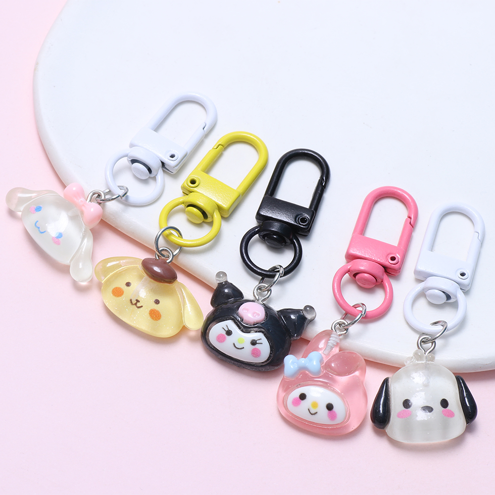 10pcs colorful Flower Cartoon Keychain For Keyring Backpack Accessories ...