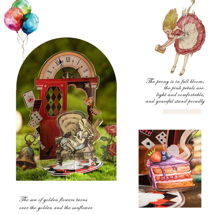 Story Sticker Pack Retro Fairy Tale Material Children's Handbook DIY ...