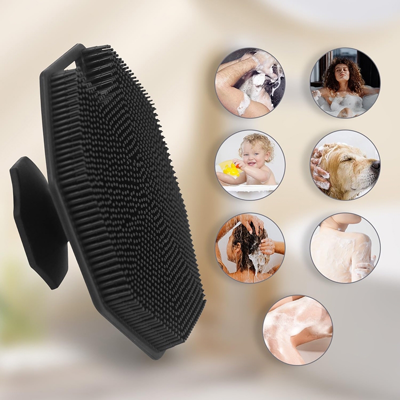 Silicone Bath Brush | Painless Bath Massage & Exfoliation Tool | Back ...