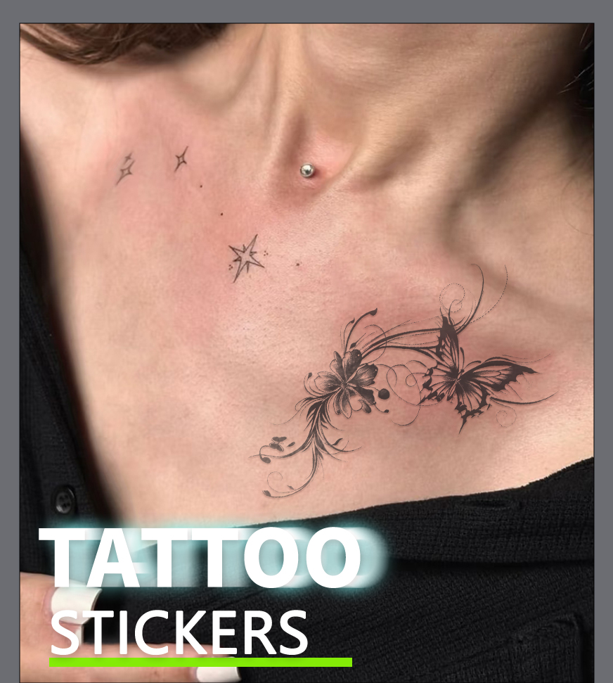 Lost Butterfly Temporary Tattoo Waterproof Body Sticker for Arms