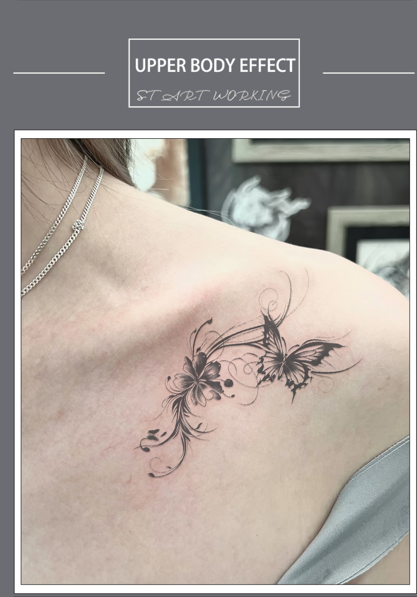 Lost Butterfly Temporary Tattoo Waterproof Body Sticker for Arms