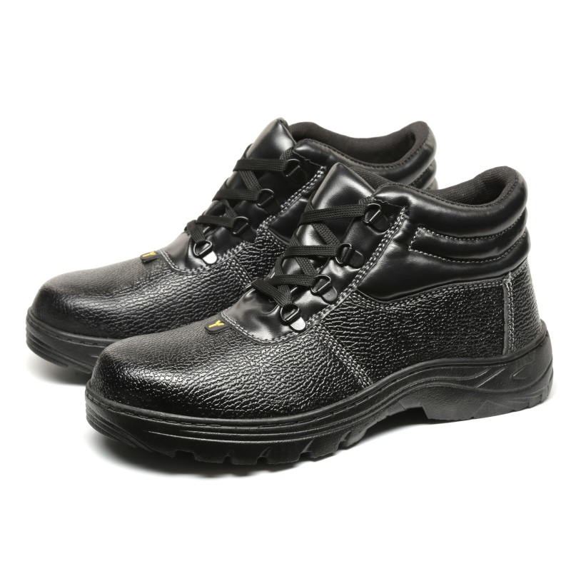（COD 3 Days Delivery）Safety Shoes High Cut Sewed And Vulcanized Leather ...