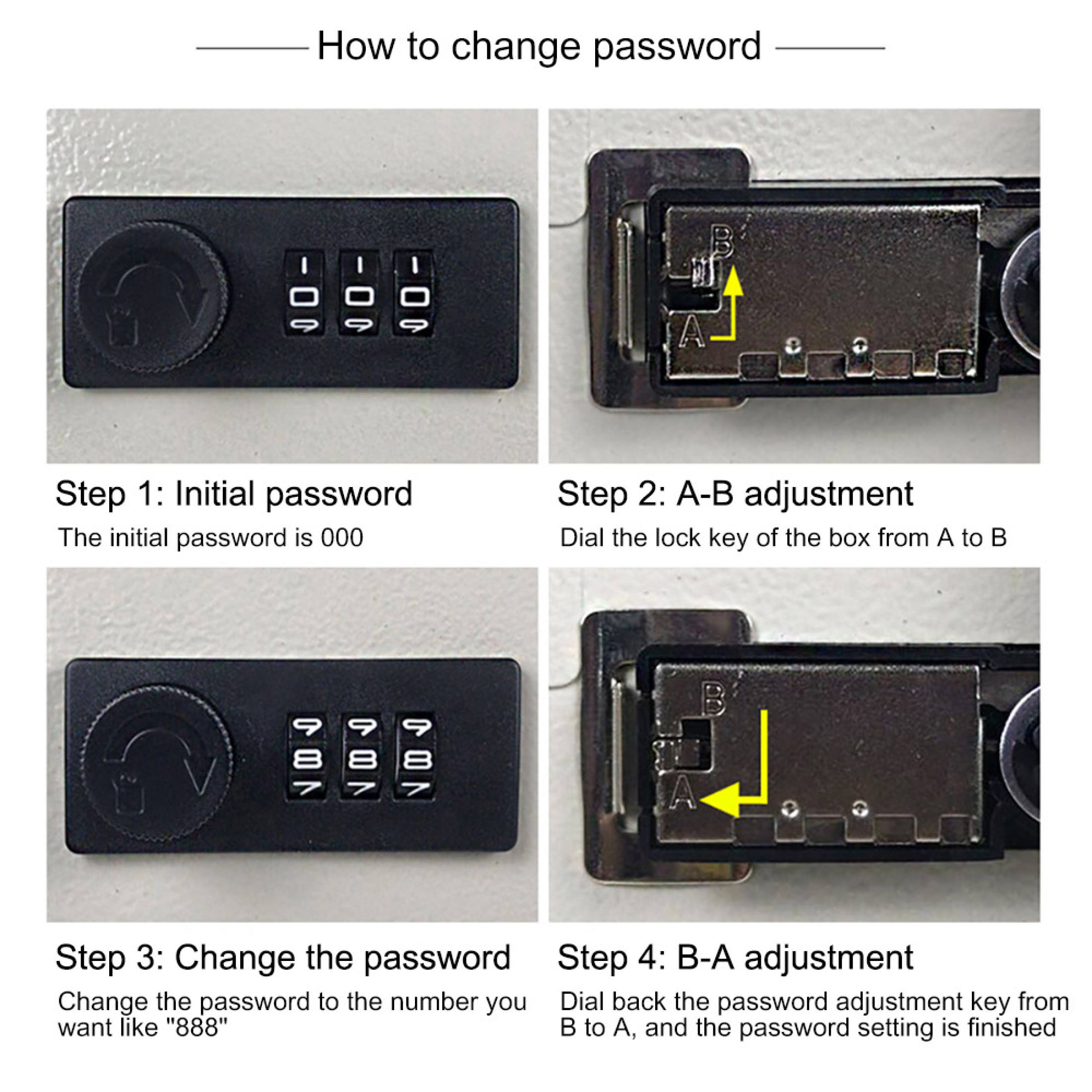 Home Wall Mounted Storage Security Password Key Safe Box | Shopee ...