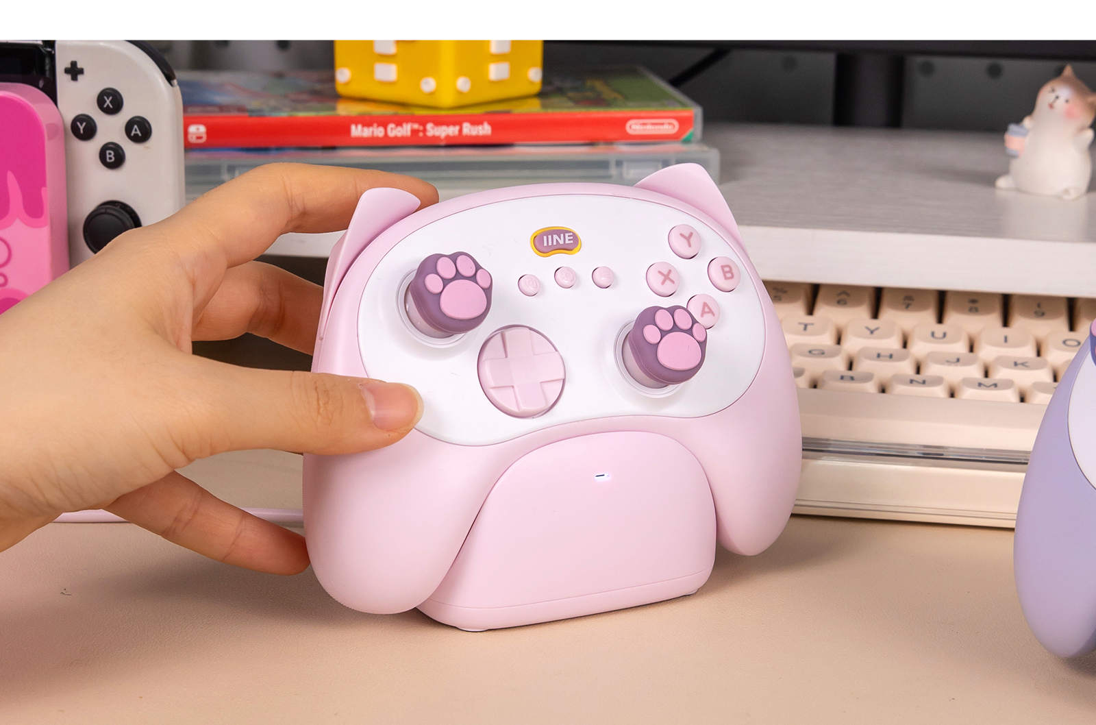 IINE Meow Kitten Controller with Charging Dock | High-Density Hall ...