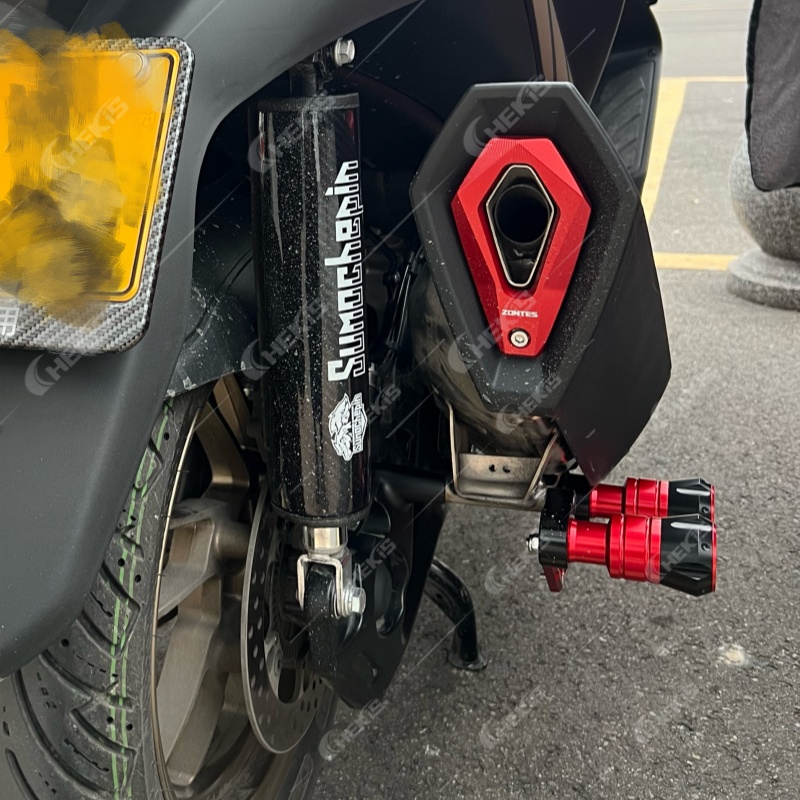 Chekis modified exhaust pipe anti-fall bracket reversing protection bar ...