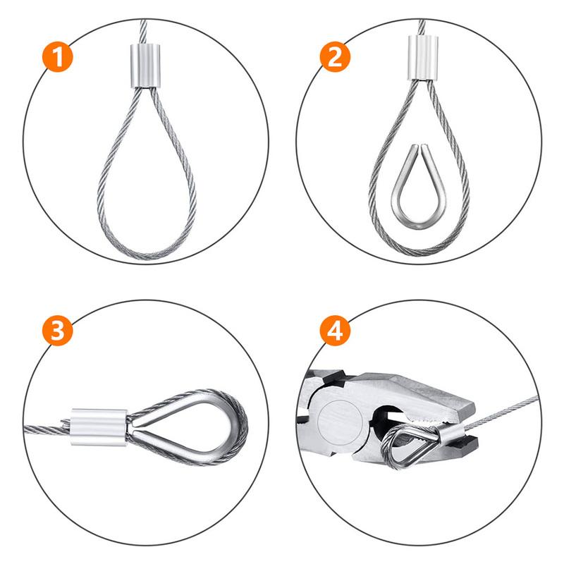 304 stainless steel cable garden wire railing kit PVC coated cable ...