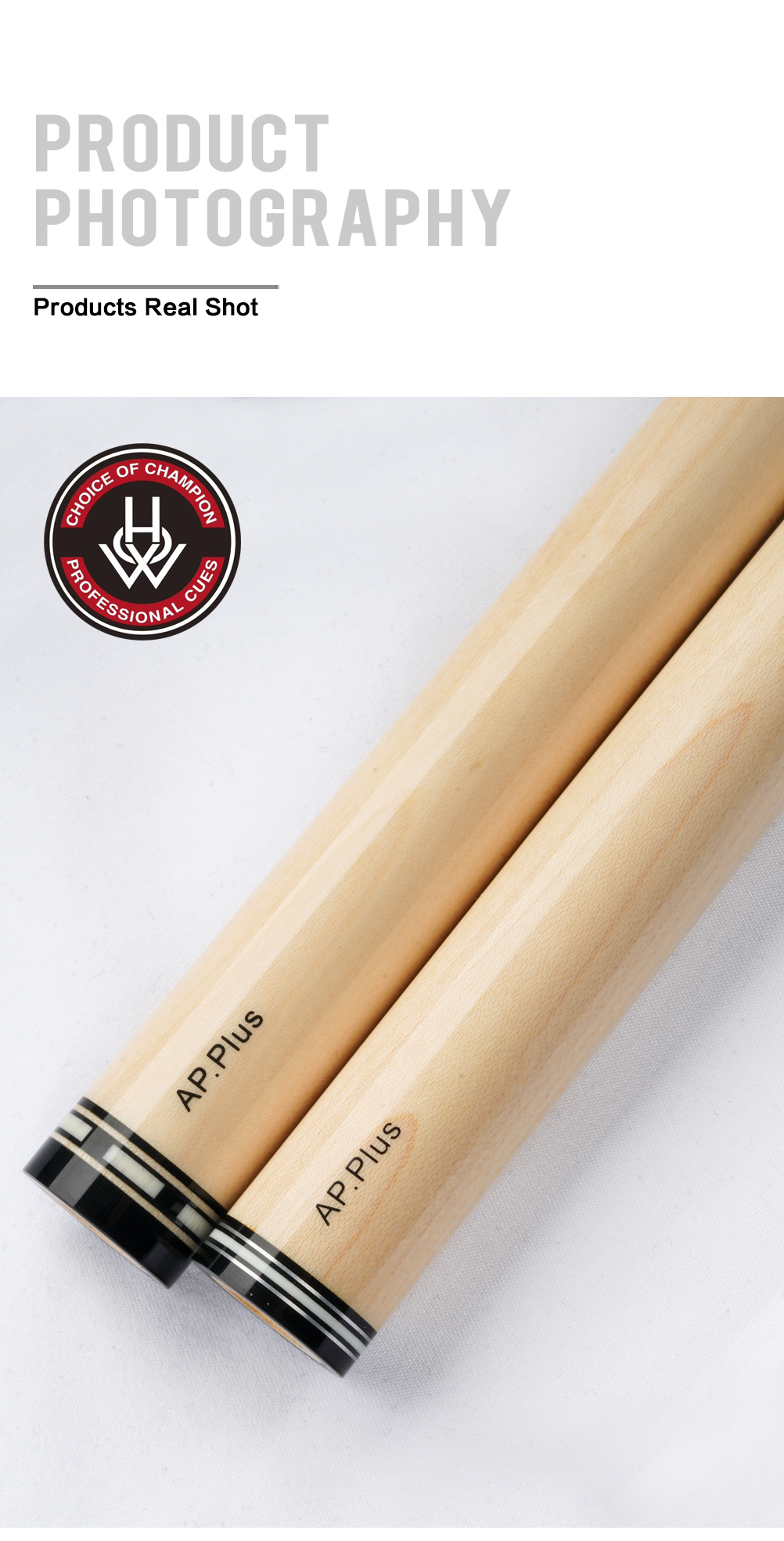 How AP.Plus HOW CUES AP PLUS Shaft Pool Cue Stick With 13.1mm Tip 3/