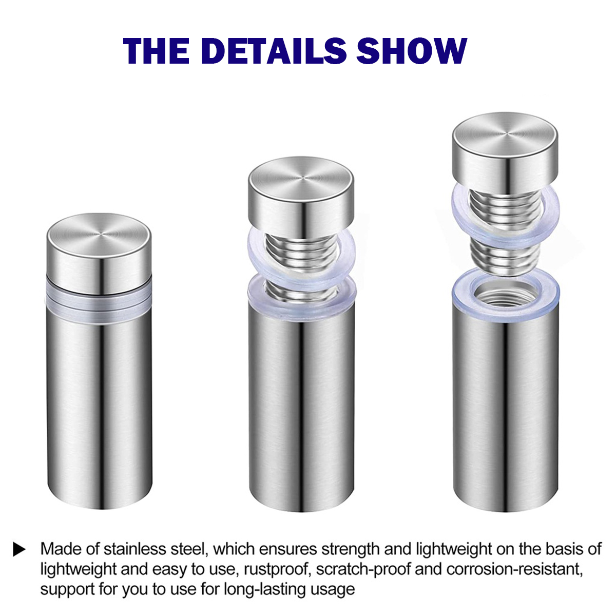 SONLED 10Pcs 12mm-25mm Segno Standoff Viti Pubblicit&agrave; Viti Di