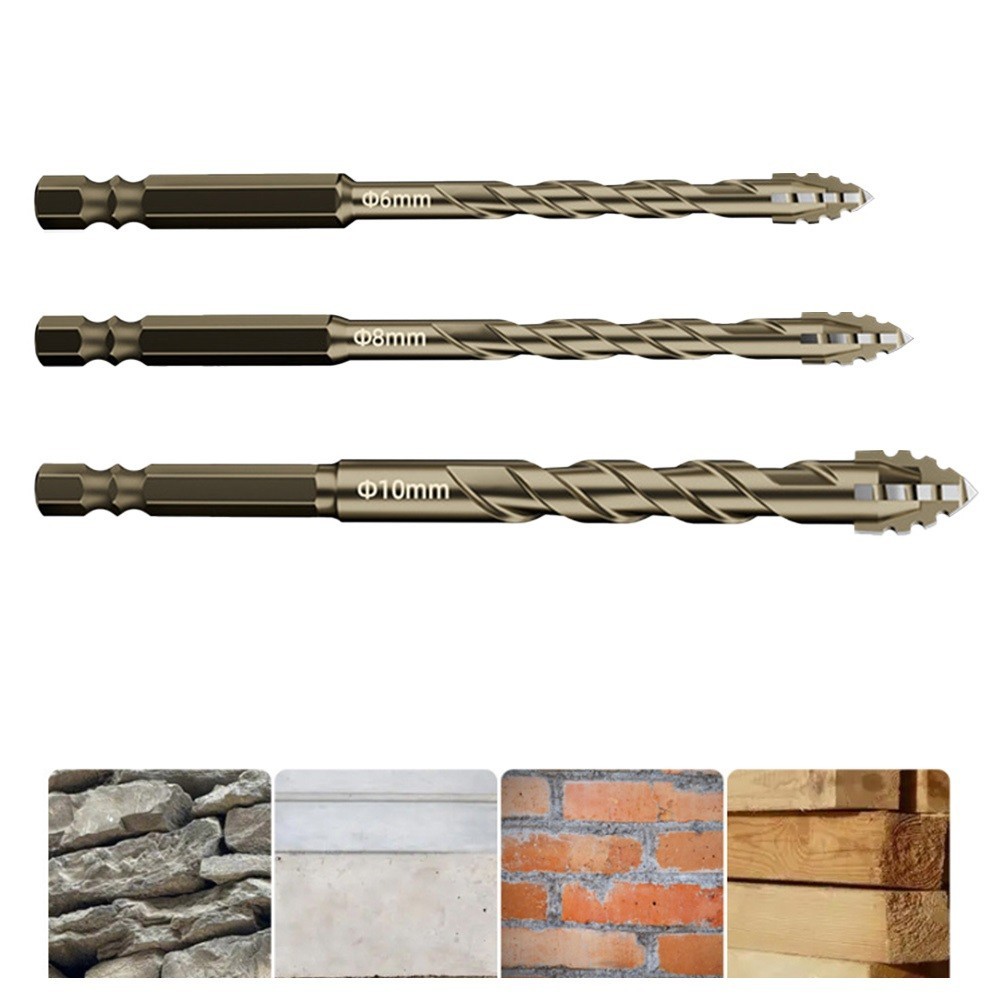 Four-edged Serrated Eccentric Drill Bit For Ceramic Tile Drilling And Concrete Special Electric Drill Rotor For Ultra Hi I.1529529423 - View #3