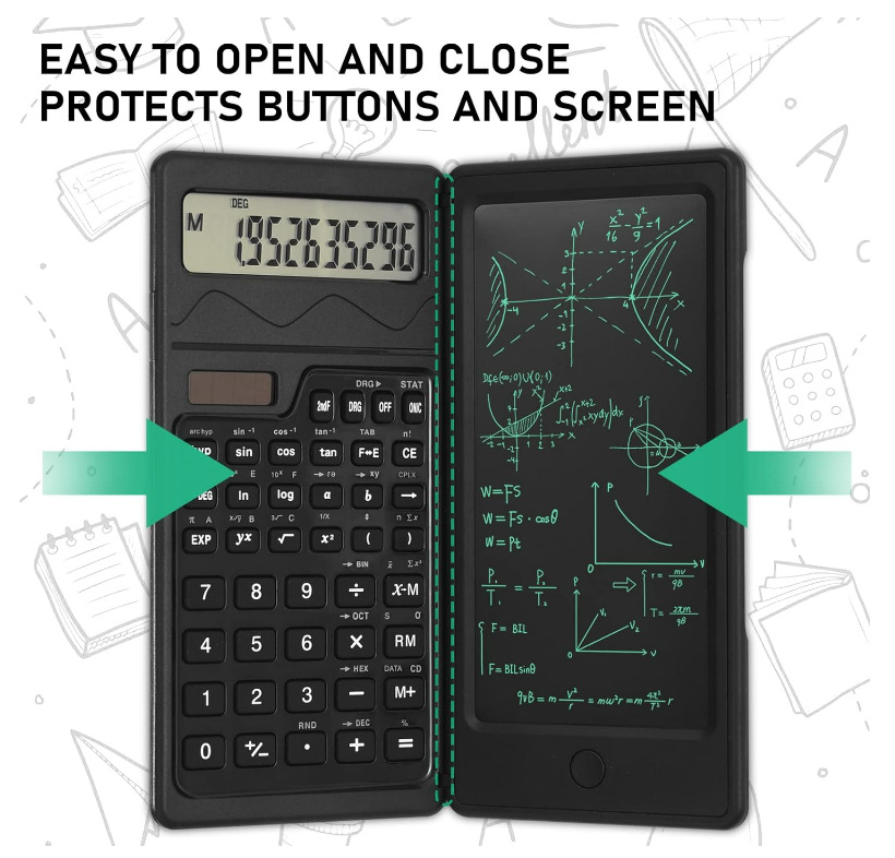 Scientific Calculator 3 in 1 Foldable Student Calculator Handheld Math ...