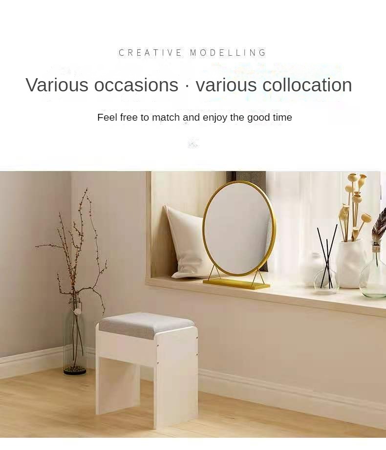 Stool bedroom room dressing table dressing stool net red with a small ...