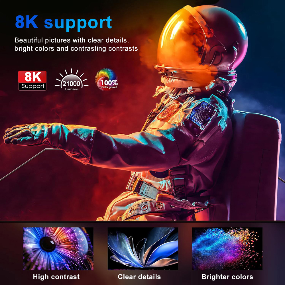 Advanced 】Apexus X5 Ultra 21000Lumen 8K LED AutoFocus Portable Android ...