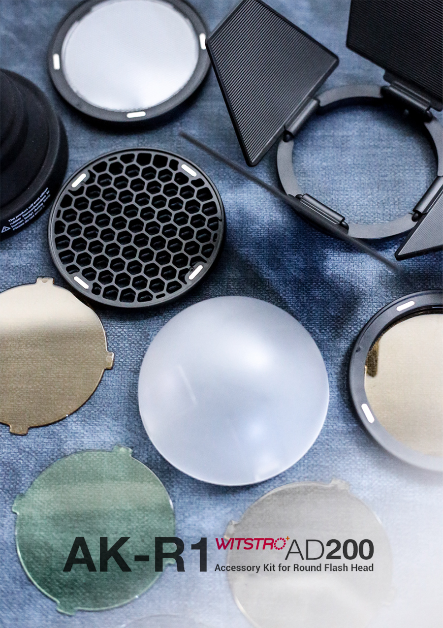 GODOX AK-R1 Zubehörset Magnetischer Diffusor Dome Kit Für Godox V1