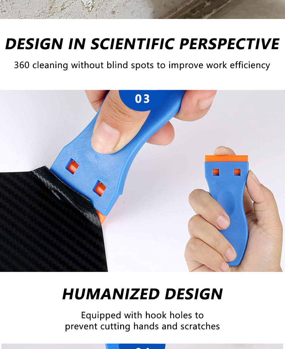 SEAMETAL Glue Razor Scraper With 10pcs Plastic Blades For Mobile Phone ...