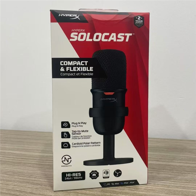 HyperX SoloCast Mini Game Microphone USB Streamer Microphone | Shopee ...