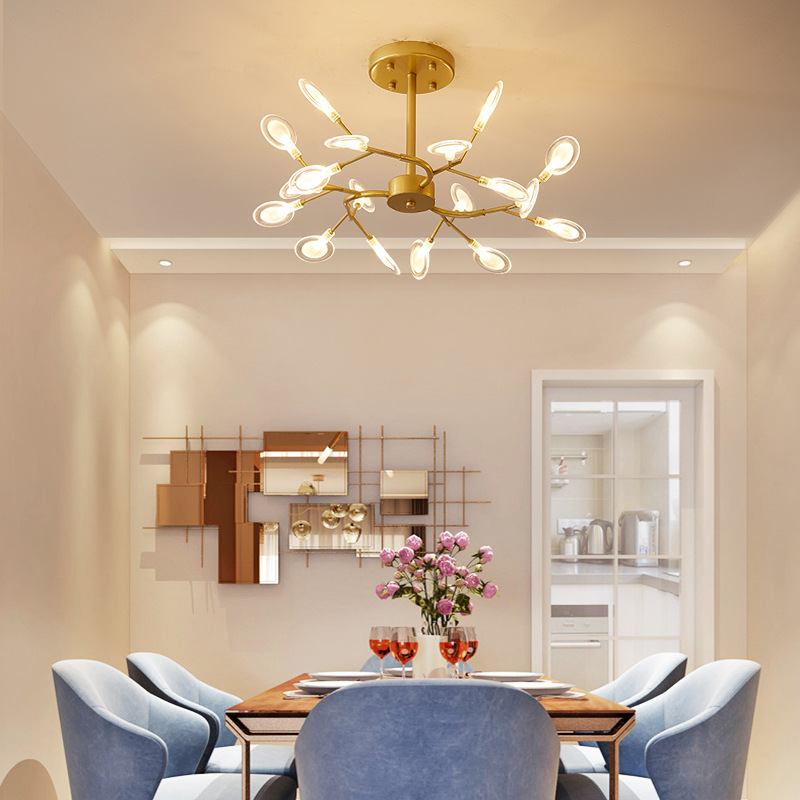 Drop Lamps Tri color Chandelier Modern Pendant Lamp Ceiling Lights ...