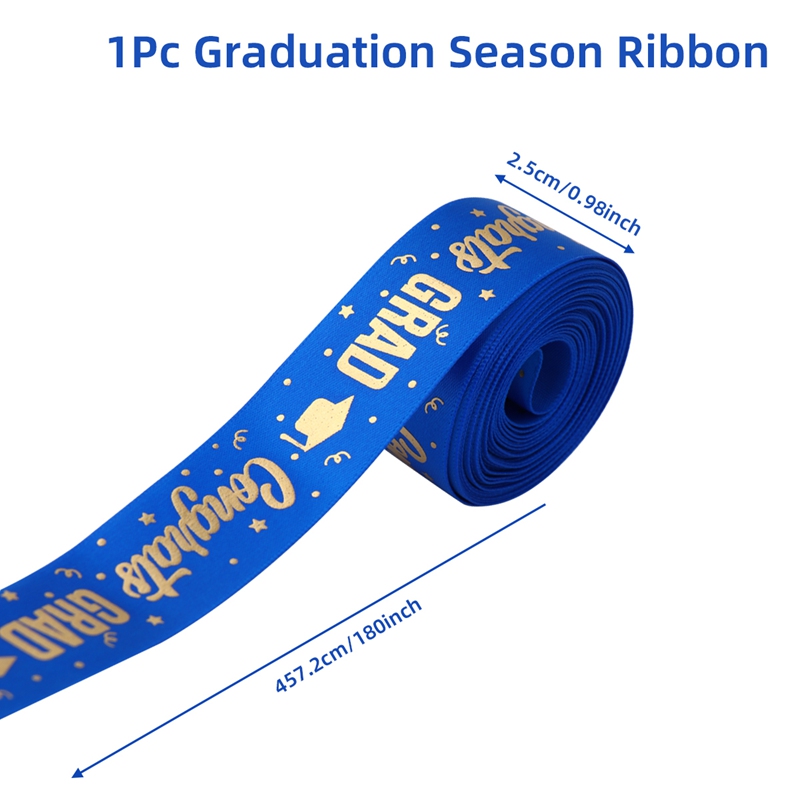 Graduation Ribbon Congrats Grad Black Gold Ribbon Class of 2025 ...
