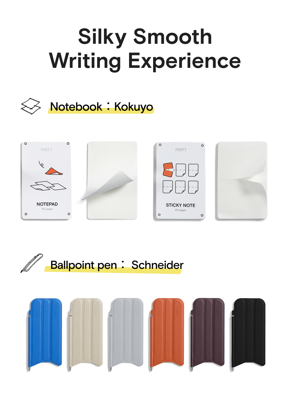 MOFT Snap Flow Notepad Phone Stand MOVAS™ - Magnetic Compatible ...