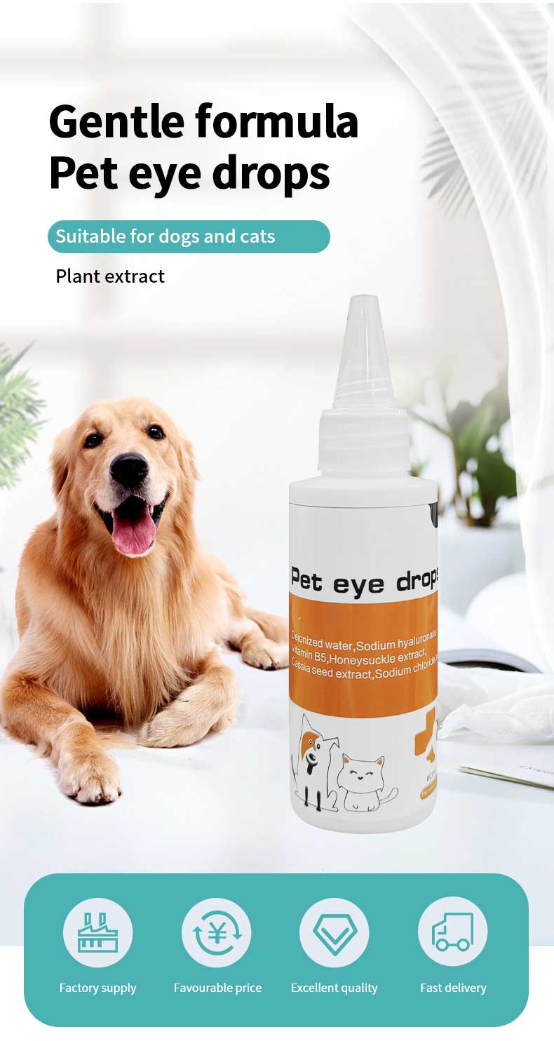 Pet eye drops 60ml Eye drops for dogs & cats Eye itching Gentle Pet ...
