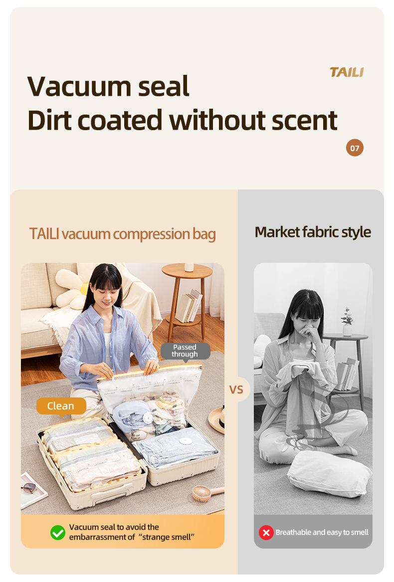 TAILI No-Pump Vacuum Storage Bag 3D Space Saving Extra large vacuum ...