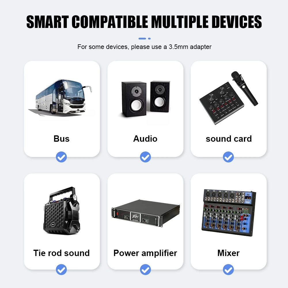 UHF High-Frequency Professional Wireless Microphone Rechargeable Mic ...