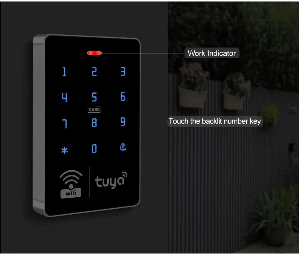 Wifi Tuya Door Access Control System Kit Set Waterproof RFID Keypad ...