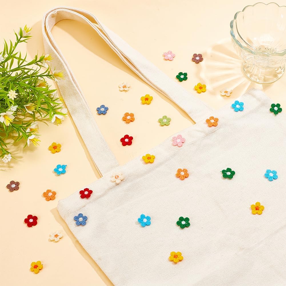 30Pcs Mix Color Flower Patches Repair Sew On Patches DIY Appliques 1 ...