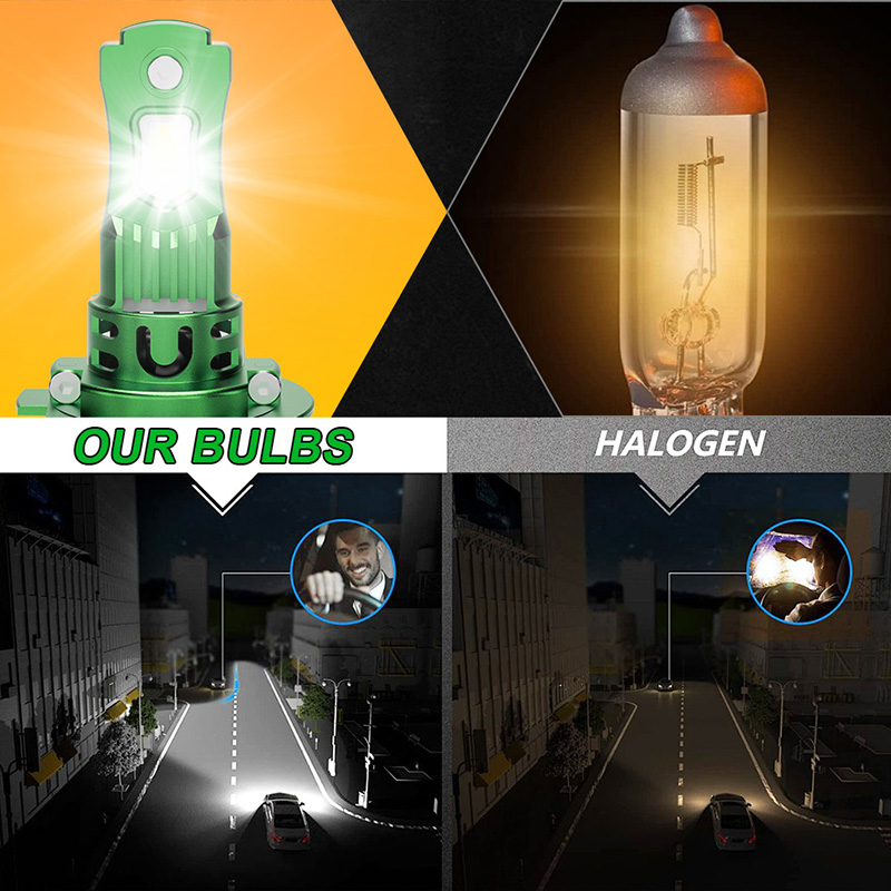 1000W 1:1 H7 H4 LED CANBUS Light H1 H11 9005 9006 7535 CSP Chips Plug ...
