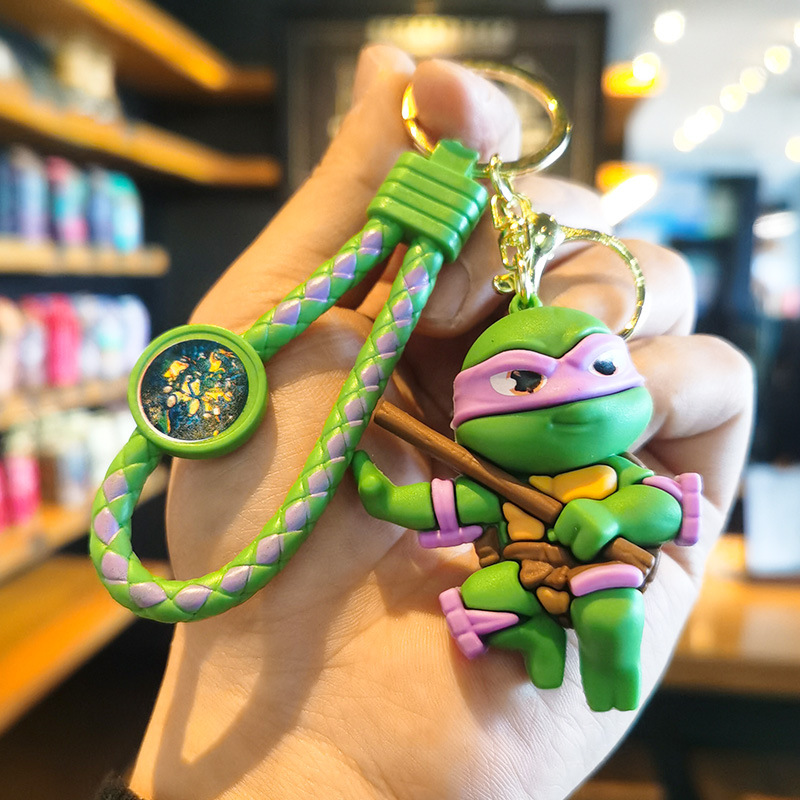 New Cute Ninja Turtles Keychain Little Turtle Pendant Cartoon Handsome ...