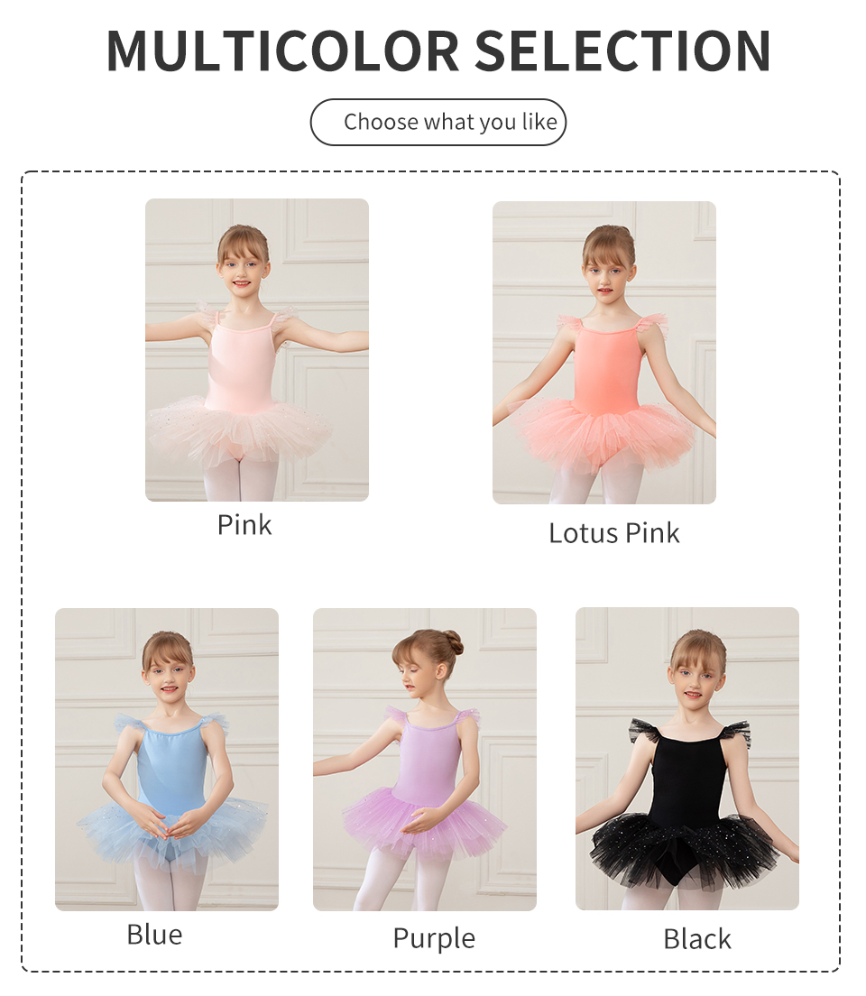 Local stock)）Ballet Dress Dance Leotards Girls Dancewear Tutu Ballet