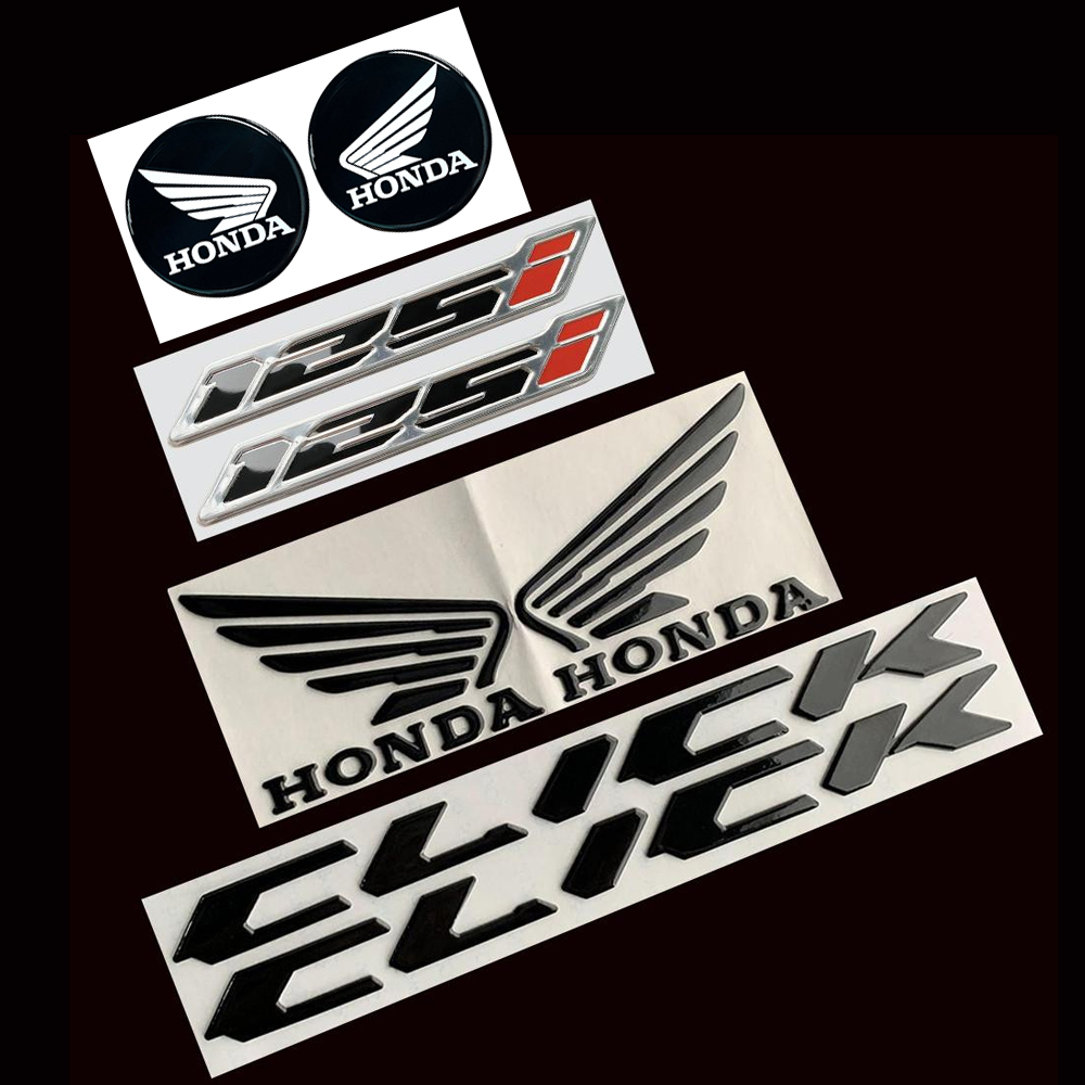 2 PCS 3D Honda Logo Left and Right Wing High Quality Motorcycle ...