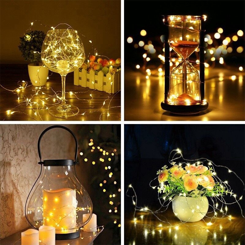 1M 2M 3M Fairy light 3 Modes-String light Led Christmas Lights Party ...