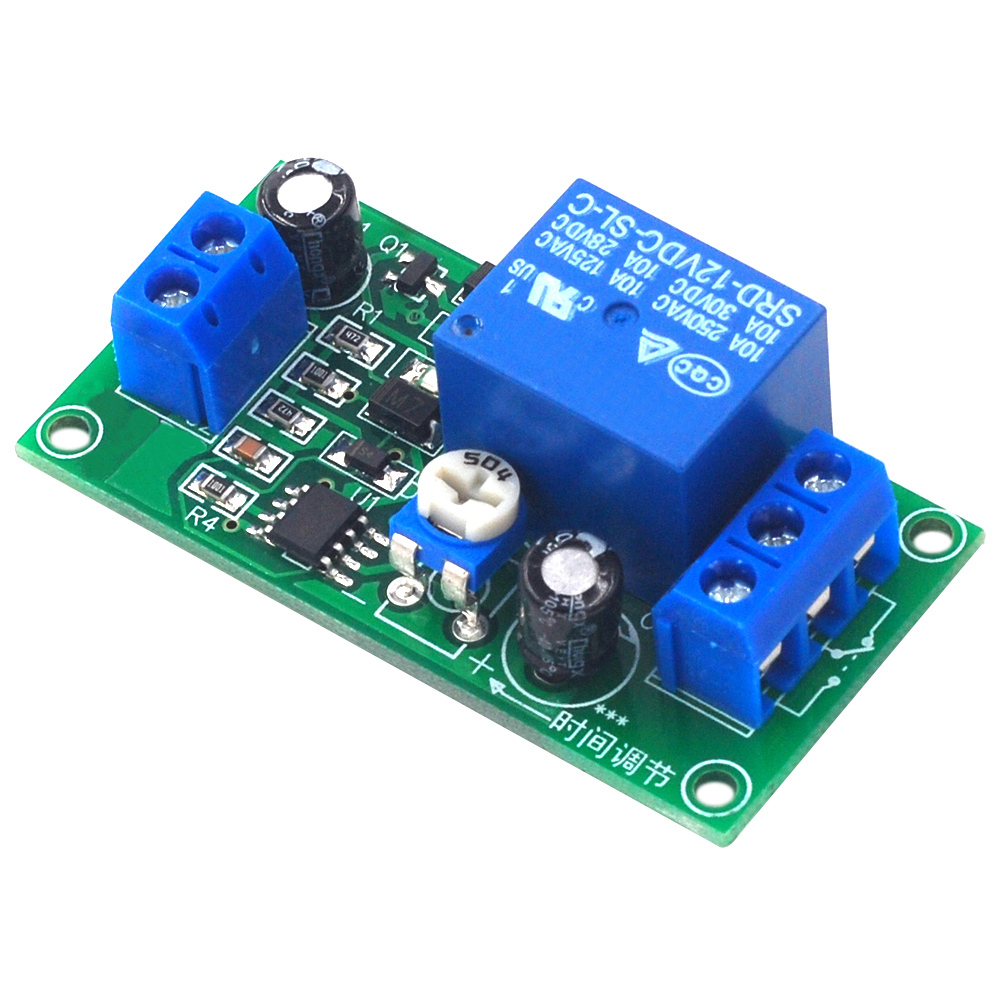 NE555 DC 12V Time Delay Relay Module Adjustable Timer Switch Auto Cut ...