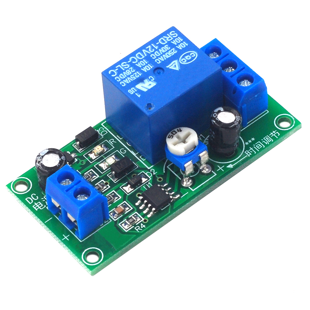 NE555 DC 12V Time Delay Relay Module Adjustable Timer Switch Auto Cut ...