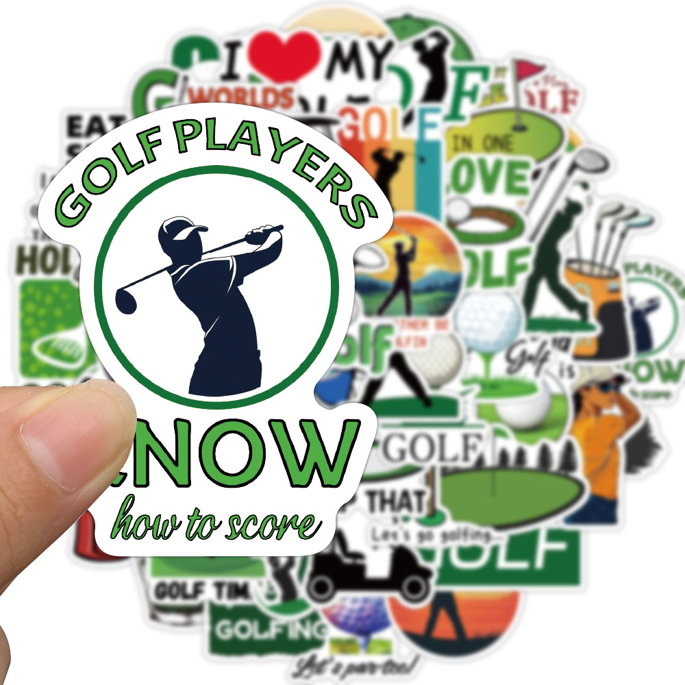 [Large Sticker]50pcs Golf Stickers Outdoor Sports Decal for Scrapbook ...