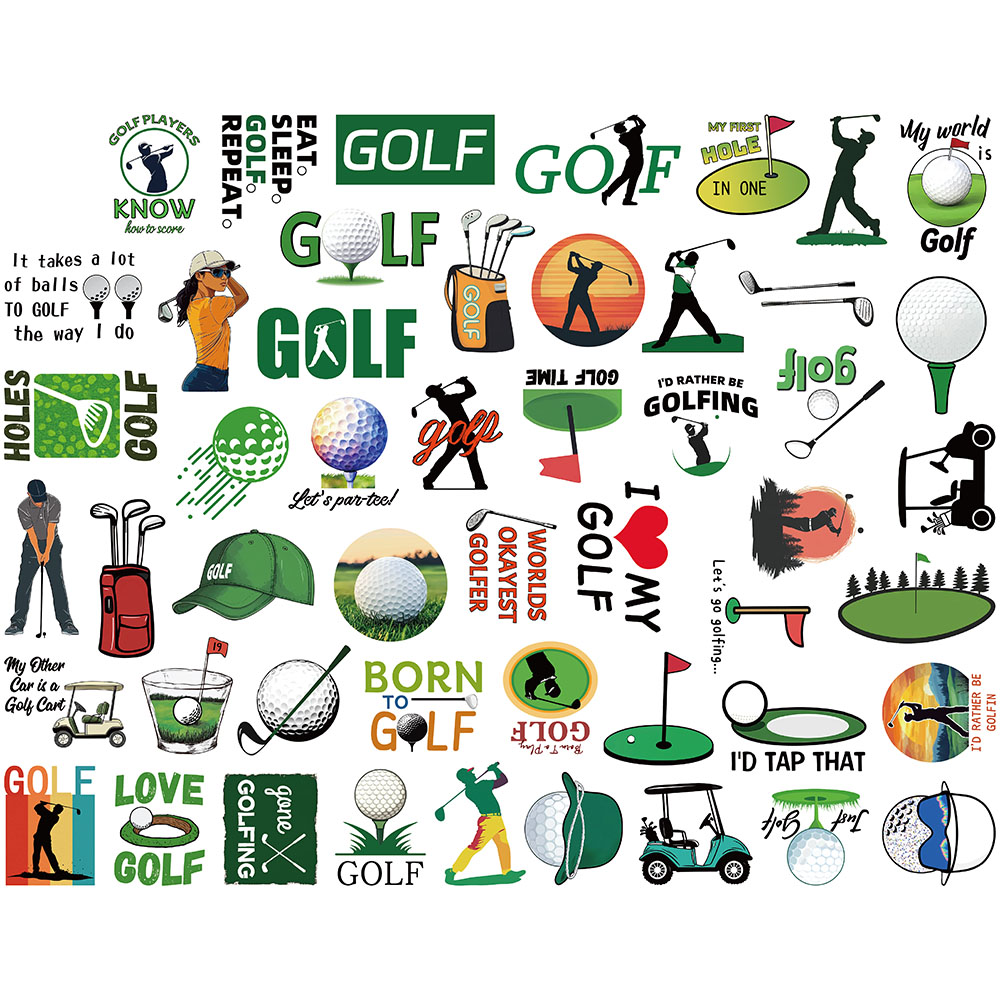 [Large Sticker]50pcs Golf Stickers Outdoor Sports Decal for Scrapbook ...