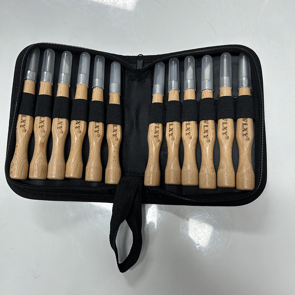 KUAIQU 12pcs Set Hand Wood Chisels Carving Knife For Basic Woodcut ...