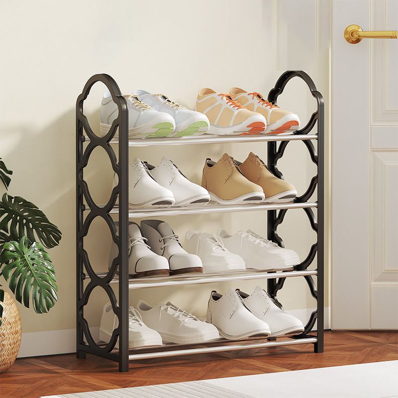 Foldable 5-Layer Shoe Rack | Stainless Steel Stackable Shoe Organizer ...