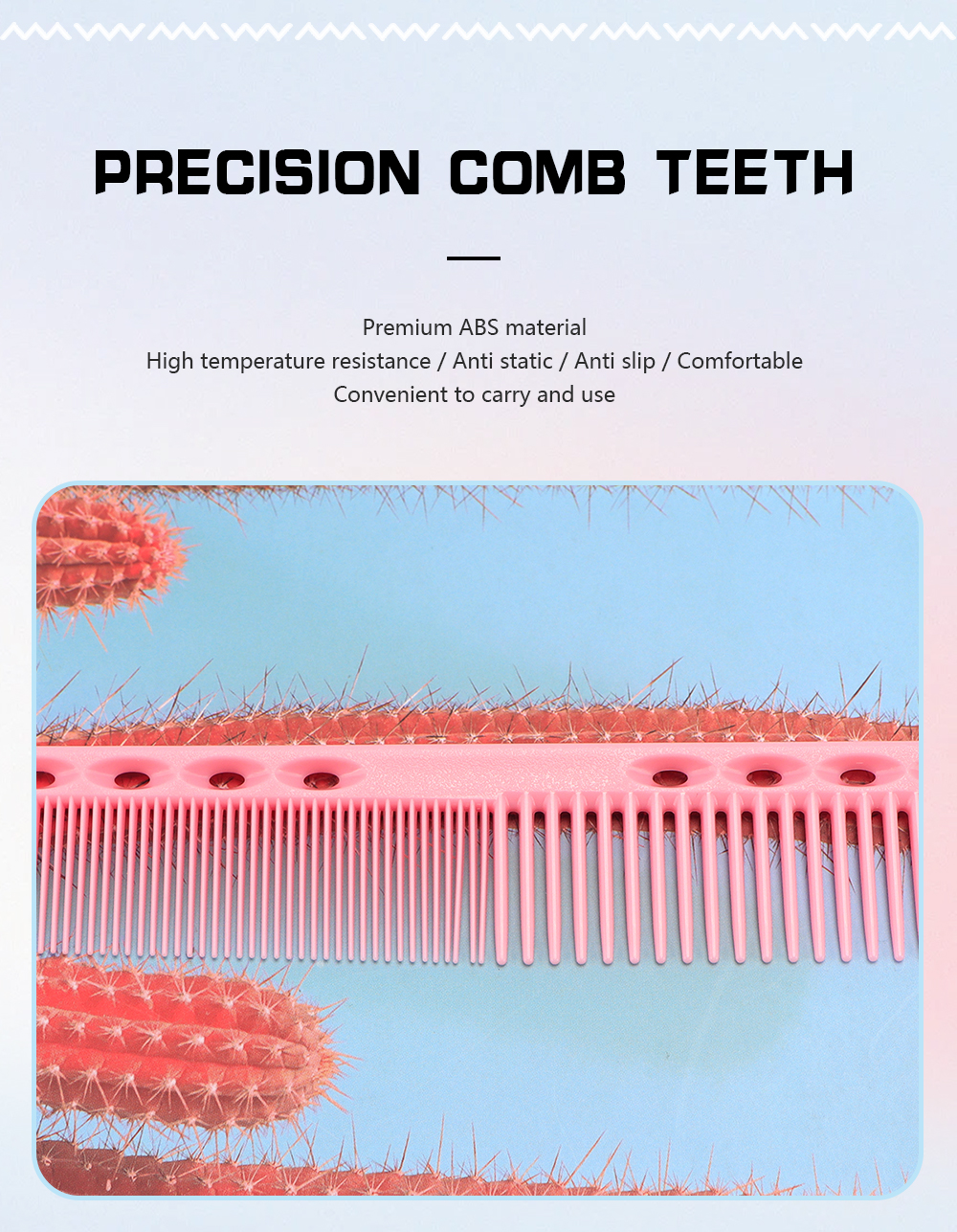 Buy 10 get 1 free Professional Hairdressing Comb 4-color Haircut Comb ...