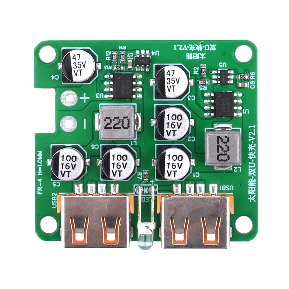 Pcbfun Solar Pannel USB/Dual USB/type-c USB Charger Voltage Regulator ...