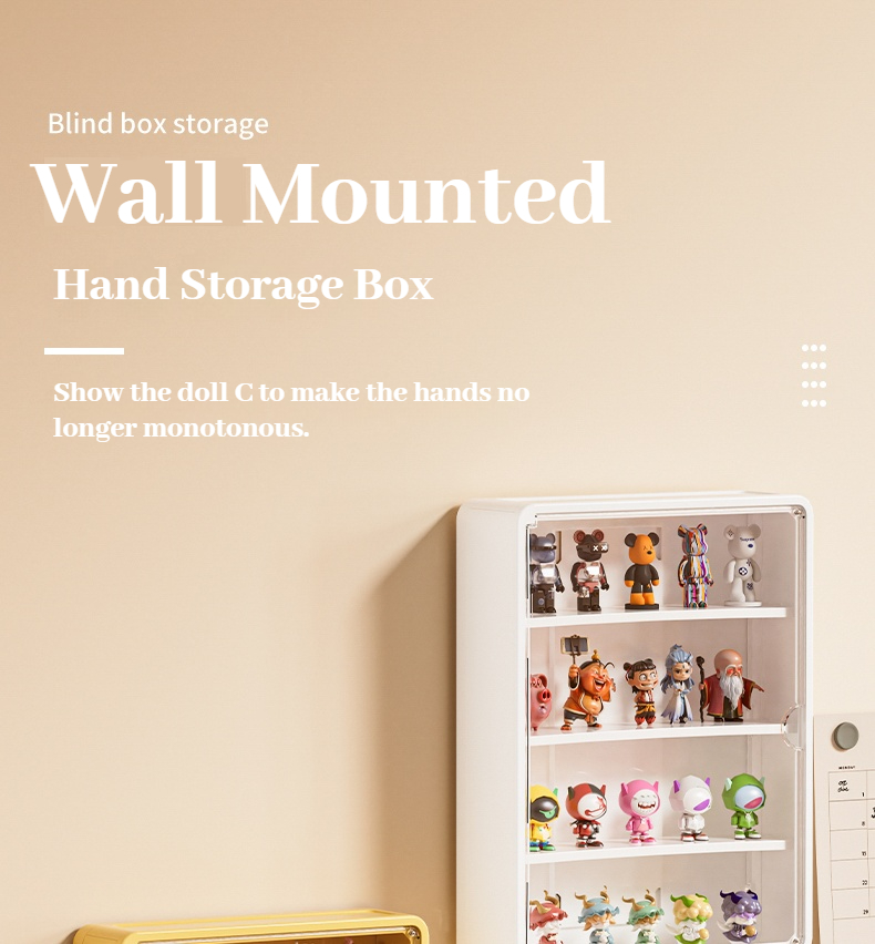 HAPPYFY Wall Mounted Cabinet Display Storage Box Transparent Acrylic ...