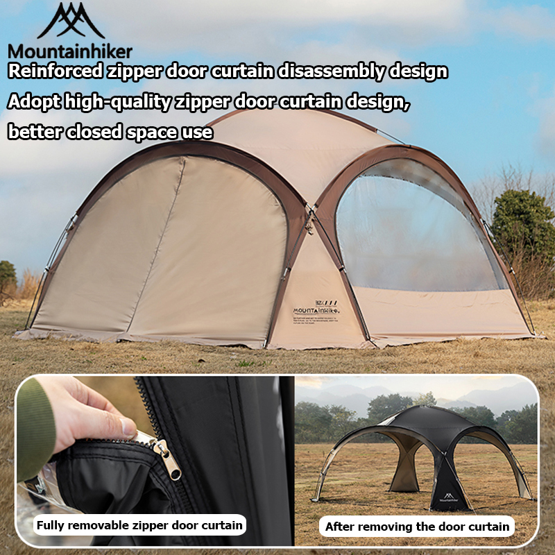 MOUNTAINHIKER Upgraded Zipper Dome Canopy | 4M Size | 230cm Height ...