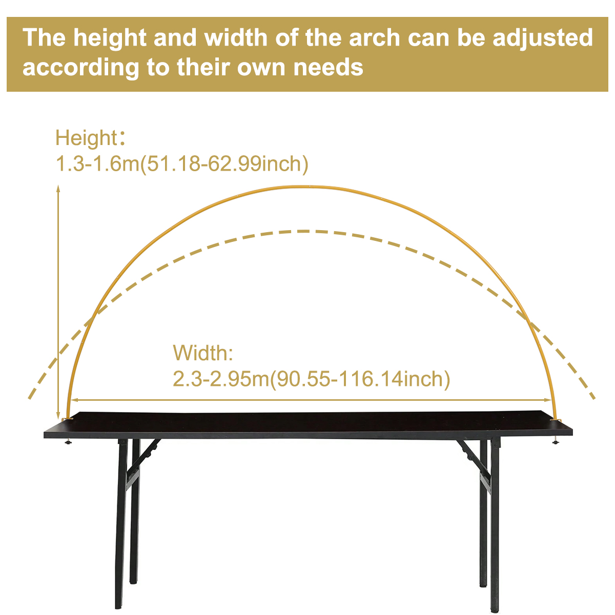 Adjustable Metal Table Arch Table Stand Balloon Arch Kit Balloons Party ...