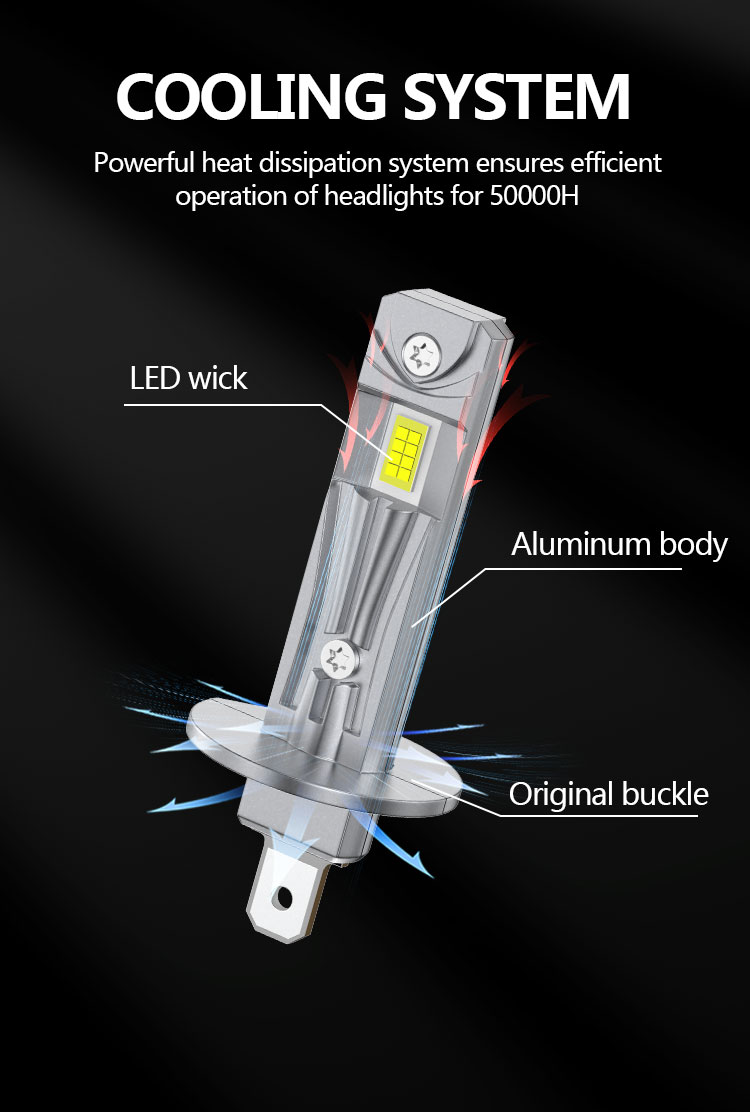 2 Pieces New Brand H1 Super LED Bulbs 120W Car Light 12V 6500K Super ...