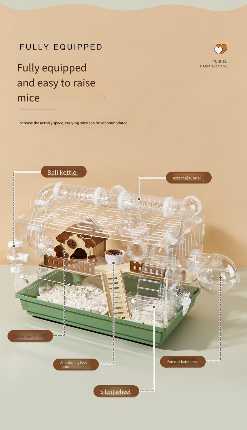 Gallery Detail: Hamster Cage Hamster Cage External Pipe DIY Golden Bear Breeding