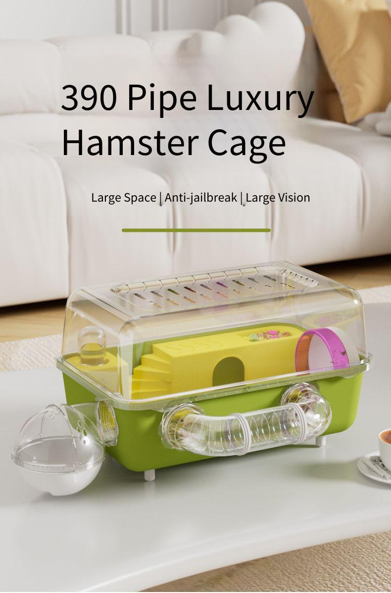Hamster Cage Golden Silk Bear Cage Super Large Escape Double Breathable ...