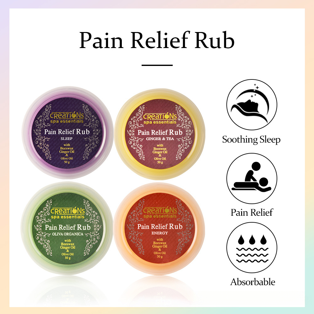 CREATIONS SPA ESSENTIALS 50g MASSAGE RUB FOR HEADACHE, MUSCLE PAIN ...
