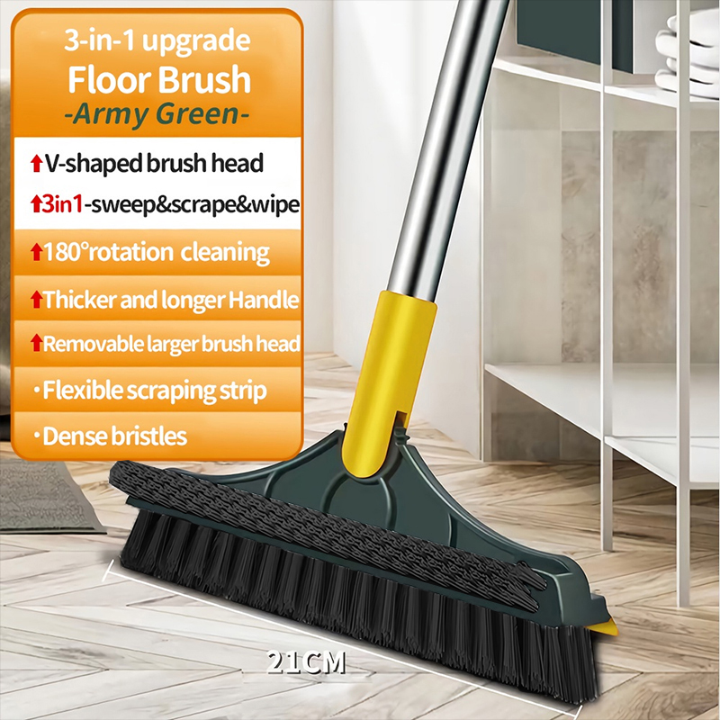 Three-in-one Floor Sweeping Tool Set - Magic Broom for Bathroom and ...